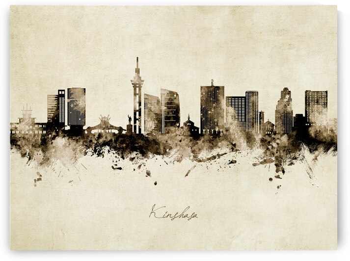 Kinshasa Democratic Republic of the Congo Skyline by Michael Tompsett