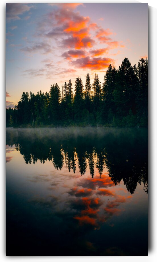 Misty Lake Sunrise by Paul Skelhorne Photography