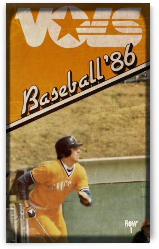 1986 Tennessee Vols Baseball Art by Row One Brand