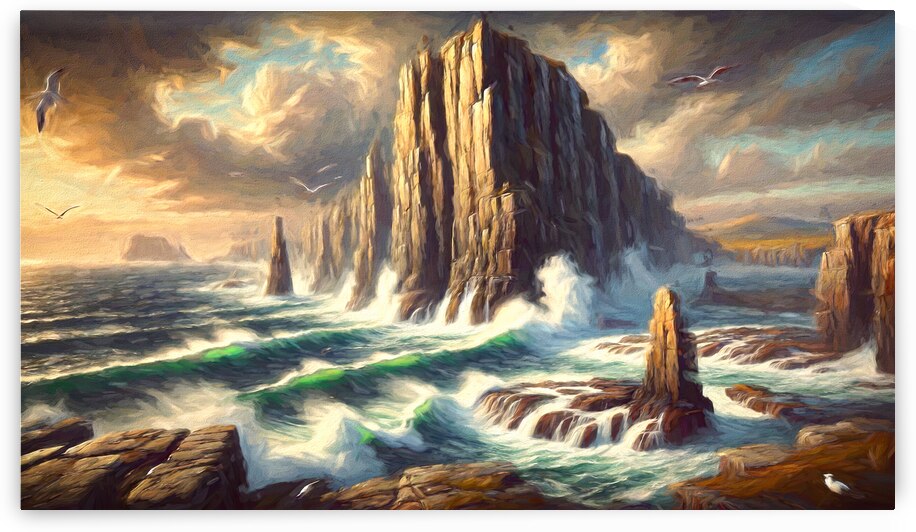Majestic Cliffs - GIA2401-0245-OIL by JordiCarrio