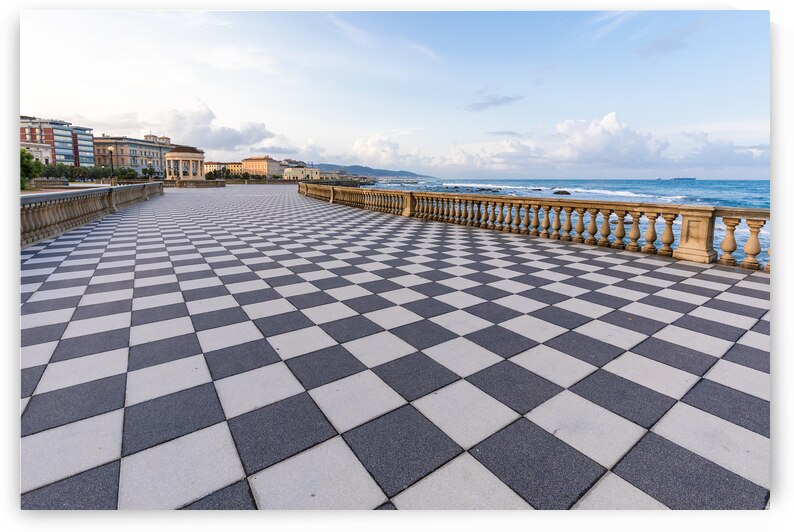 Livorno Italy. Famous Mascagni Terrace - Terrazza Mascagni - wi by Paolo Modena