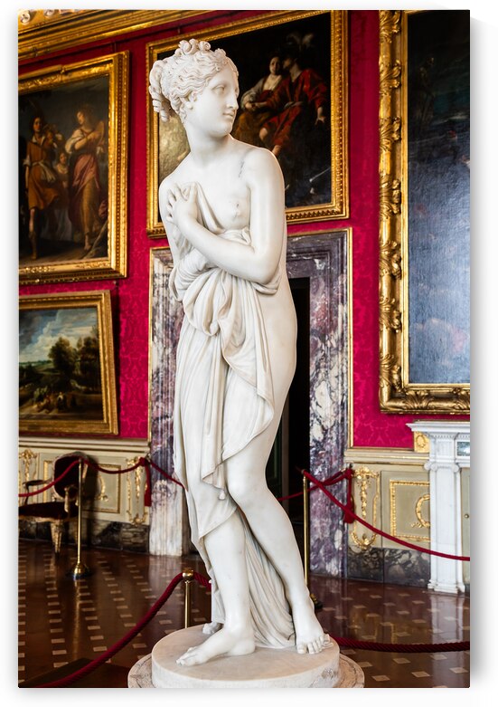 Venus statue by scultor Antonio Canova. White marble classic fe by Paolo Modena