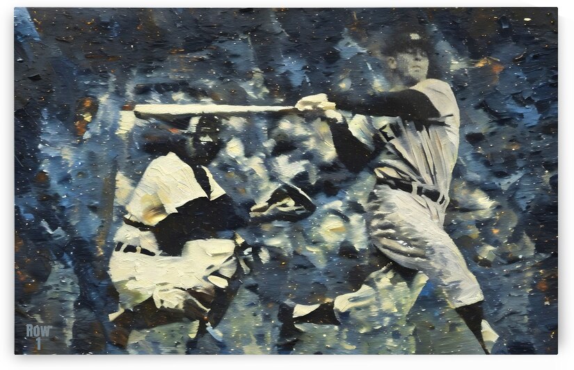 Mickey Mantle Baseball Art by Row One Brand