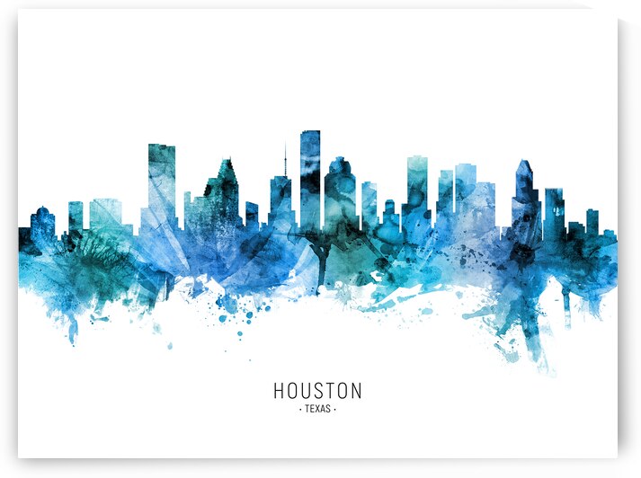 Houston Texas Skyline by Michael Tompsett