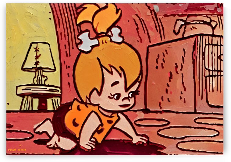 Pebbles Cartoon Art by Row One Brand