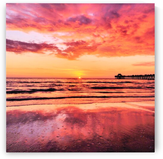 Naples Pink Sunset by Modern Wall Artwork
