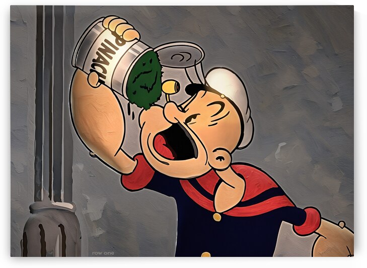 Downing a Can of Spinach by Row One Brand