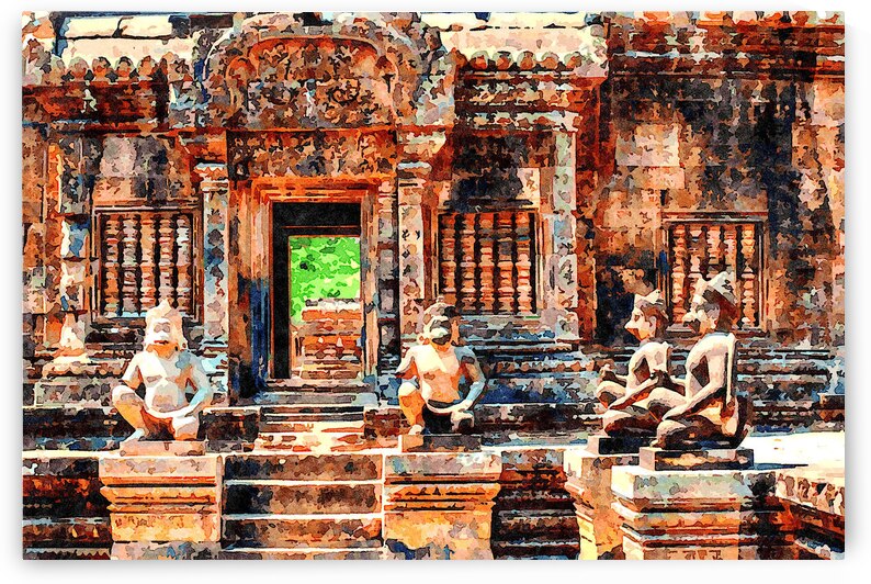 CAMBODIA ANGKOR WAT PAINTING   46 by Cambodia painting