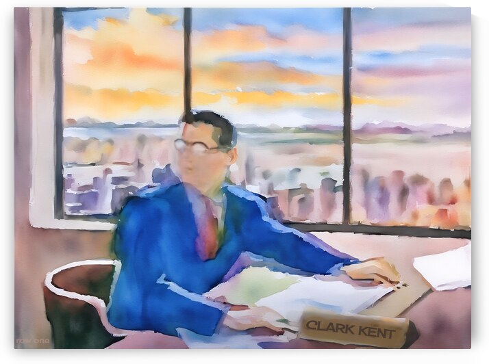 Clark Kent at Desk by Row One Brand