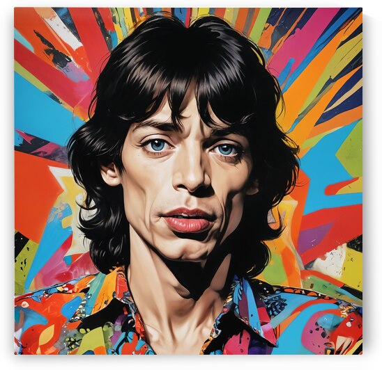  Mick Jagger Modern Pop Art  by Modern Wall Artwork