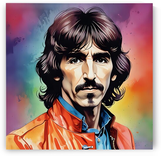 George Harrison Pop Art  by Modern Wall Artwork