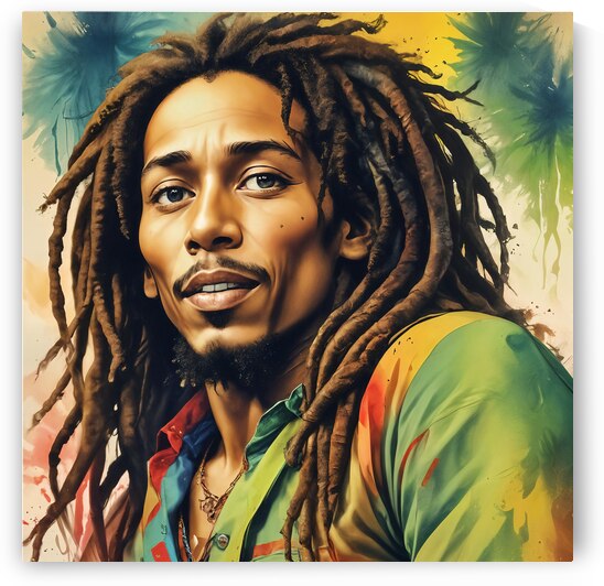 Bob Marley Pop Art  by Modern Wall Artwork
