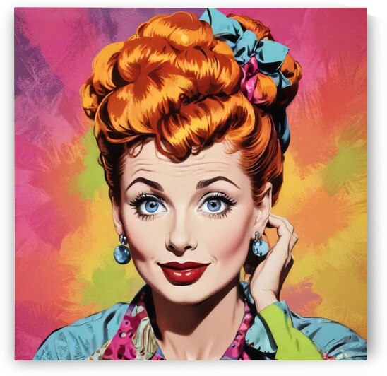 I Love Lucy Pop Art  by Modern Wall Artwork