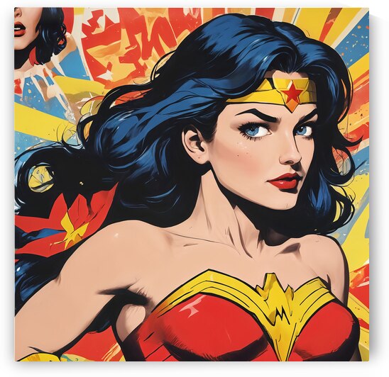 Wonder Woman Pop Art I  by Modern Wall Artwork