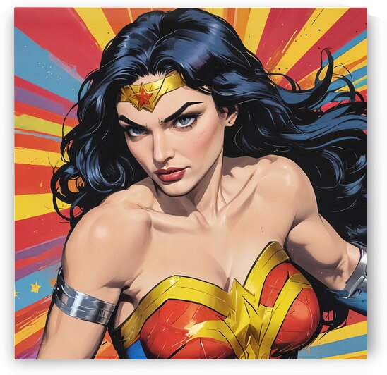 Wonder Woman Pop Art II  by Modern Wall Artwork