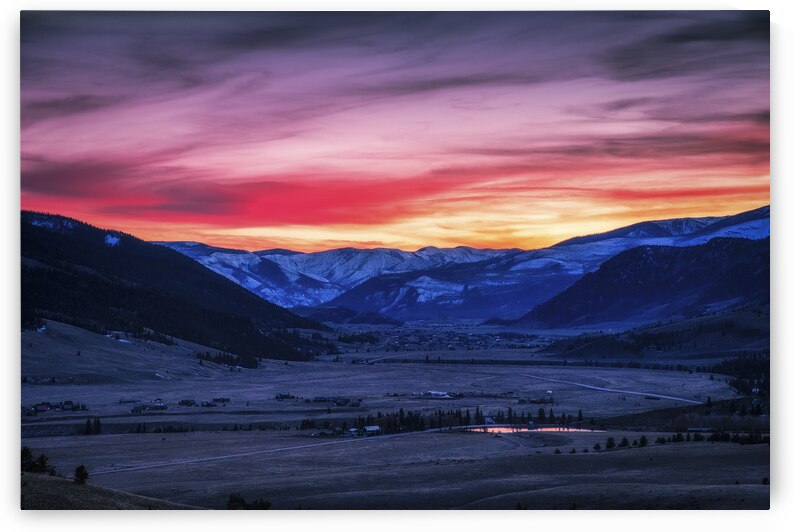 Sunset over the Valley by Andy Crawford