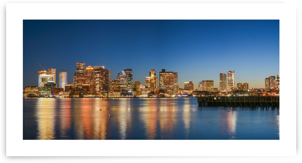 Boston Harbor Panorama by dbg photo