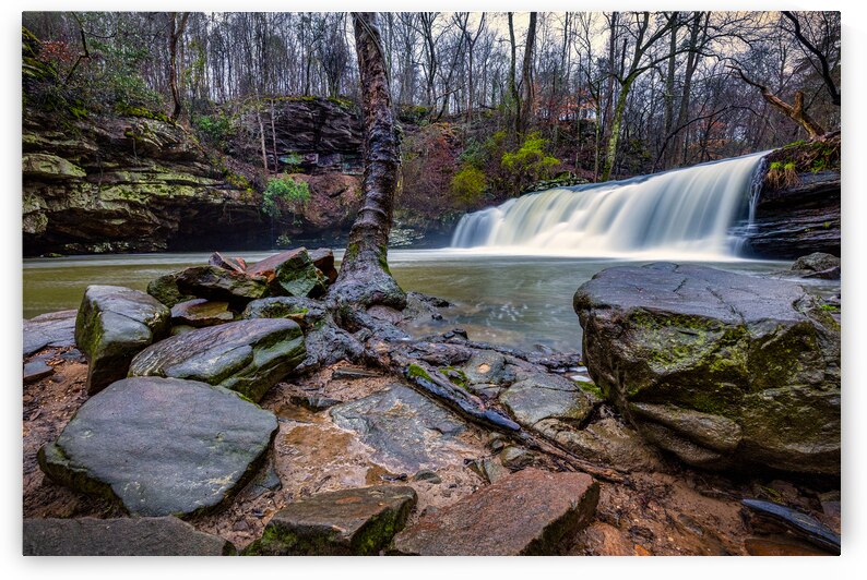 Rainy day at Mardis MIll Falls by Andy Crawford