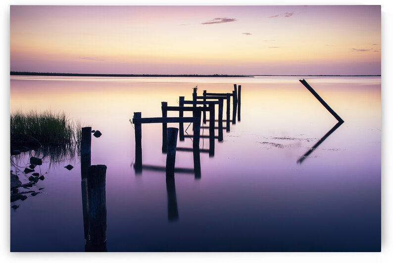 Sunrise over Chef Menteur Pass by Andy Crawford