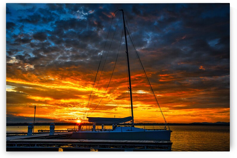 Sunrise Over Lake Champlain by Andy Crawford