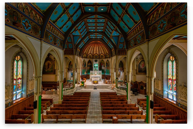 St. John Baptist Catholic Church of Plattsburgh New Yrk by Andy Crawford