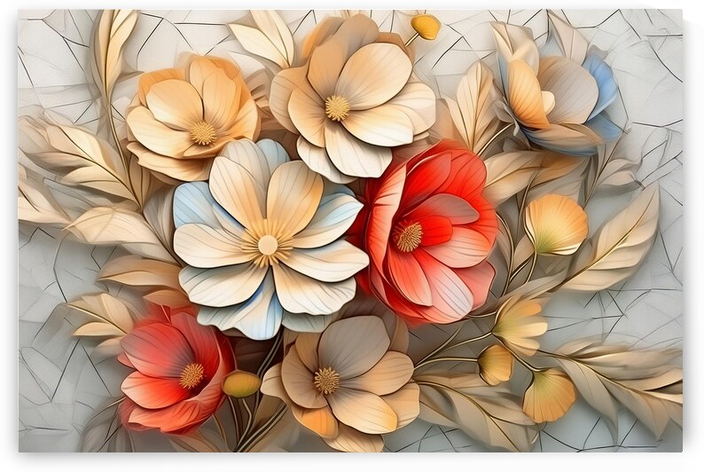 Abstract Flowers 3 by Bob Tamburello