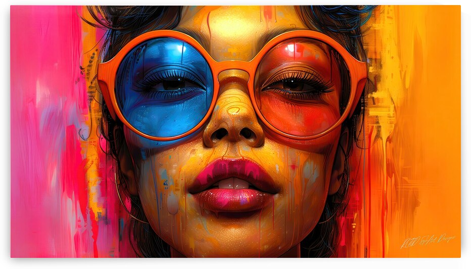 3D View- Girl Colorful by SykArt Designs