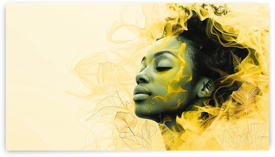 Belle Beauty - Yellow Serene by SykArt Designs