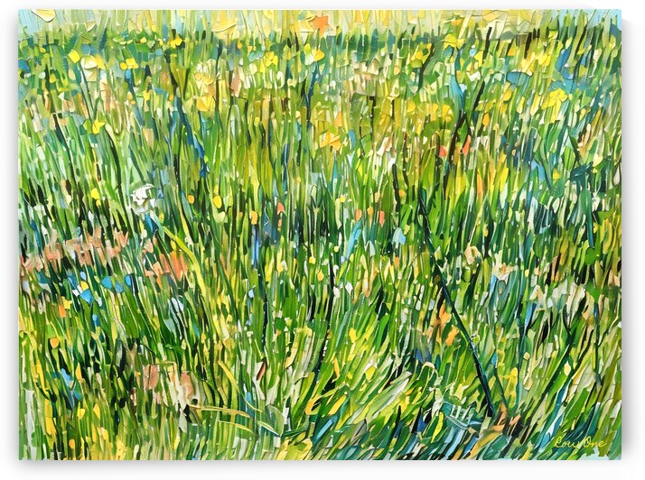 Van Gogh Patch of Grass Remix Art by Row One Brand