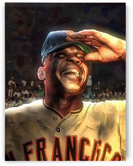 Willie Mays Smiling by Row One Brand