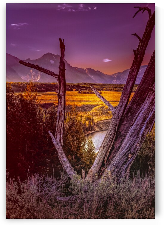 Teton Snake River Overlook Sunset by Norma Brandsberg Photography