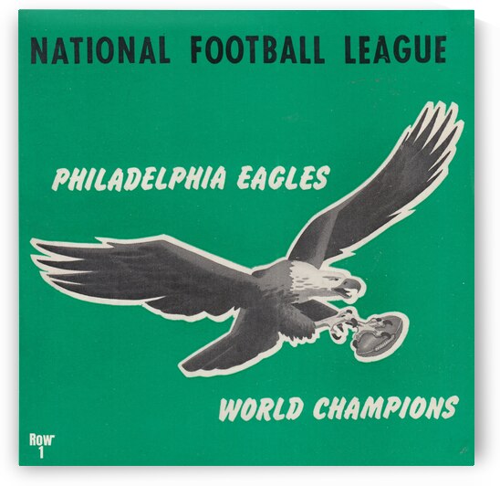 Philadelphia Eagles World Champions Art by Row One Brand