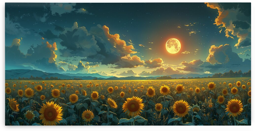 Wild Sunflowers - Sunflower Field Art Prints by Savage Art Prints
