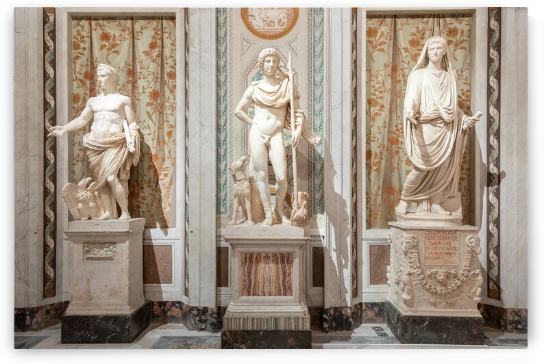 Rome Italy - Borghese Gallery - ancient art museum interior by Paolo Modena