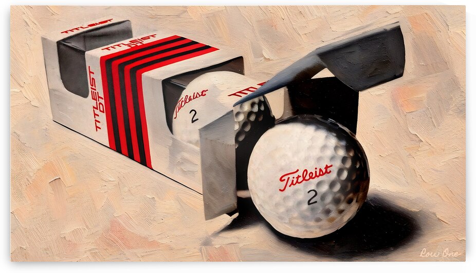 1974 Golf Ball Art by Row One Brand