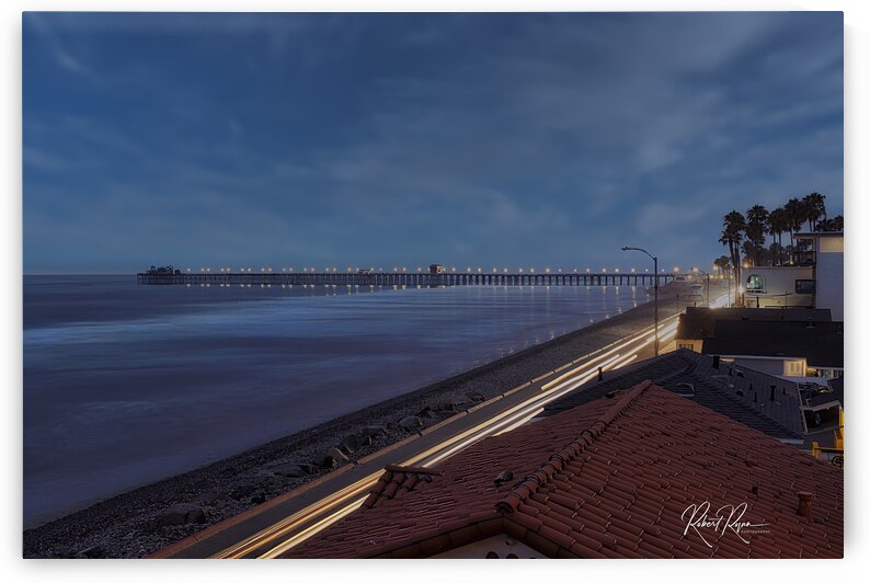 Pier Light Trails by Robert E Ryan