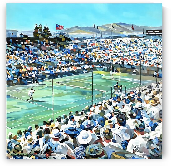 1946 Tennis Art Ted Schroeder by Row One Brand