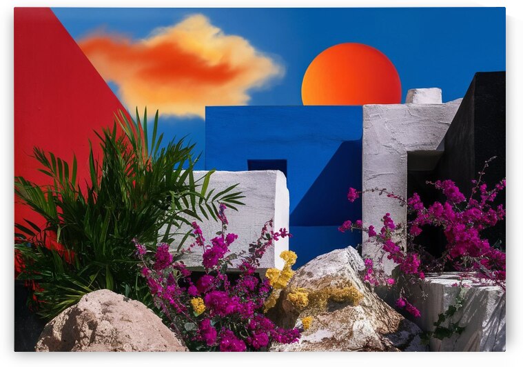 Majestic Sunrise over Tranquil Waters by Helena ART