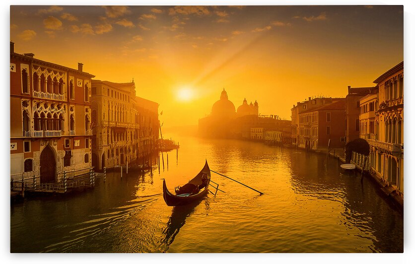 A run away gondola in Venice by Leighton Collins