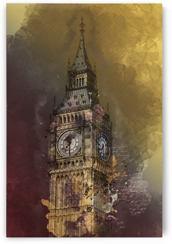 london big ben building by Shamudy