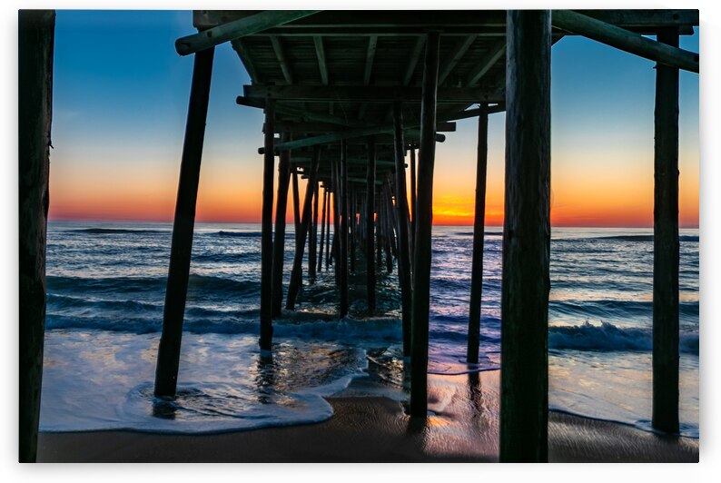 Sunset Nags Head Pier by Norma Brandsberg Photography