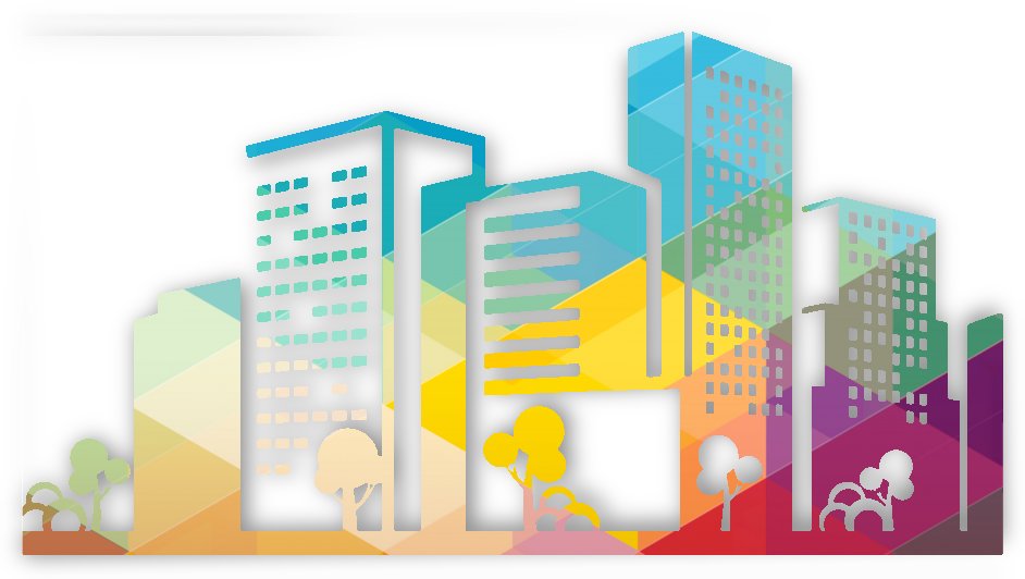 silhouette cityscape building icon color city by Shamudy