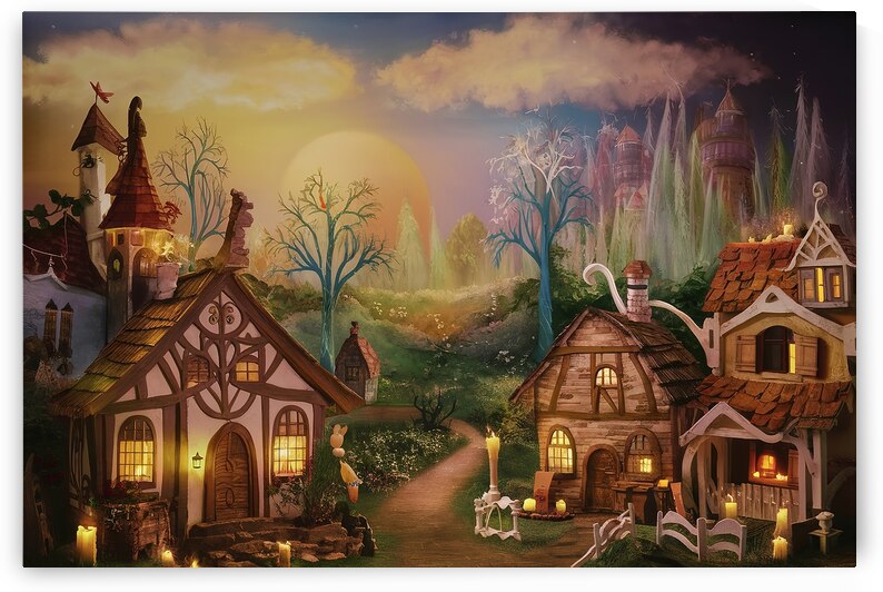 Dreamy childhood or fairy tale background by Sergiu Gutium