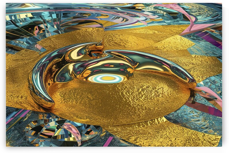 Shiny gold ground texture abstract background by MihaiStanica