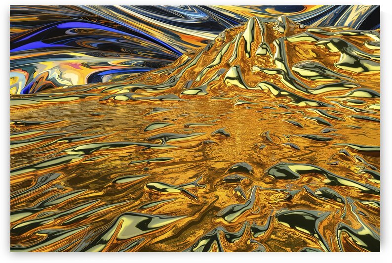 Shiny gold ground texture abstract background by MihaiStanica