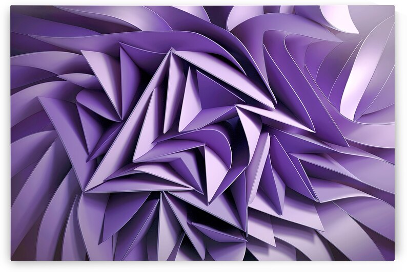 Triangle abstract background. Violet and lilac background 3d rendering by Lupu Andrei