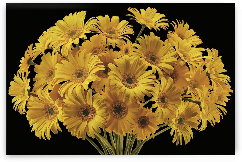 A stunning and vibrant image of a bouquet of yell by StefanoPignataro