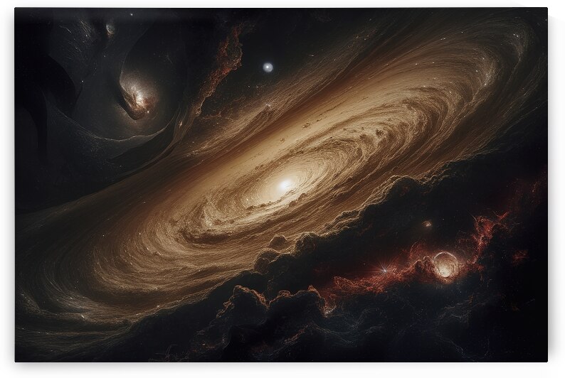 A breathtaking cosmic landscape featuring a multi by Hritcu Elena