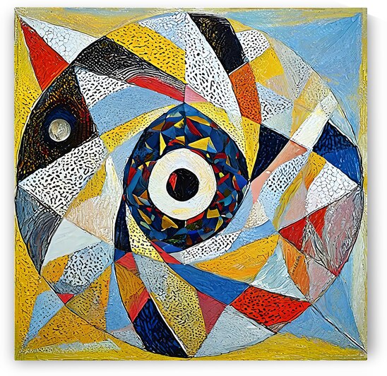 Geometric Explosion - GIA2401-0257-OIL by JordiCarrio