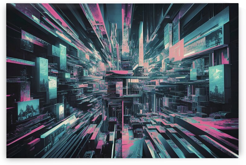 Synthwave vaporwave retrowave retro futurism cybe by Ioan Cipariu